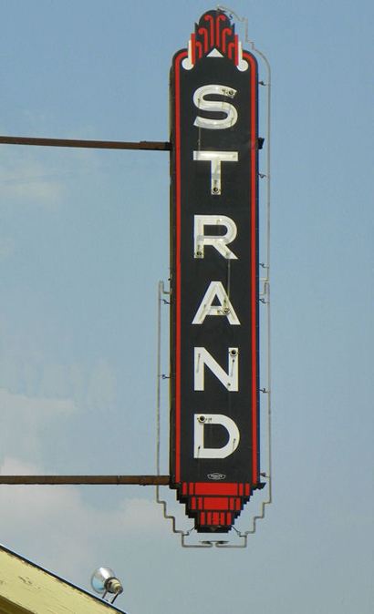 Marlin, TX - Strand Theatre old neon sign