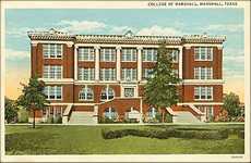 College of Marshall, Marshall, Texas old postcard