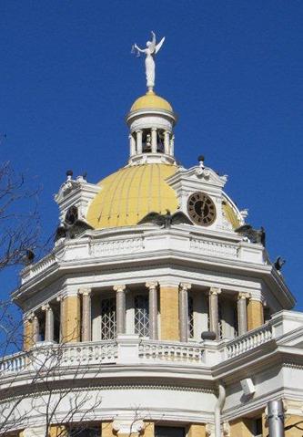 1900 Harrison County Courthouse dome, Marshall, Texas