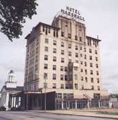 Hotel Marshall during restoration in 2004