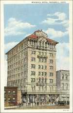 Hotel Marshall, Texas old postcard