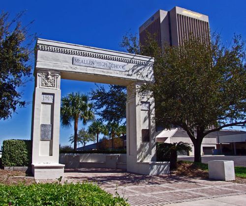 McAllen High School arch memorial, McAllen Texas 