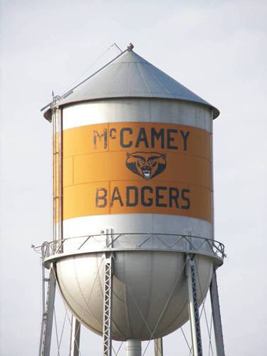 McCamey Badgers, McCamey Texas water tower