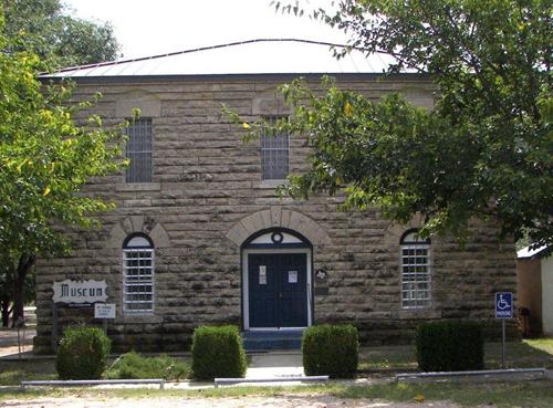 1886 sandstone Wheeler County jail, Old Mobeetie Texas