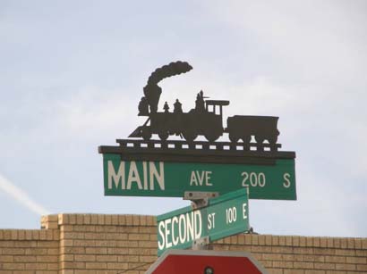 Monahans Tx Main Ave & Second St Metal St Sign