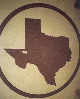Monahans TX - Ward County Courthouse Texas Silhouette