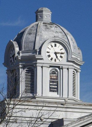 TX - Franklin County Courthouse Clock Tower Dome