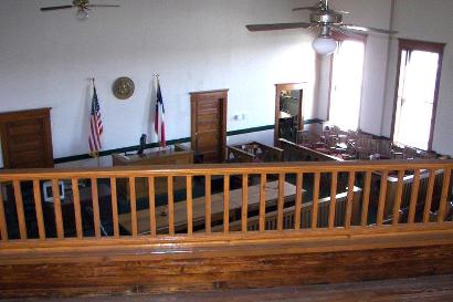 TX - Franklin County Courthouse district courtroom
