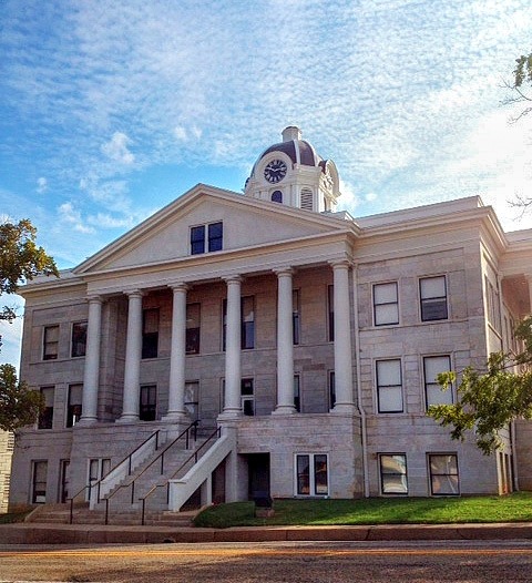  Mount Vernon Texas - Restored  Restored Franklin County courthouse, west view