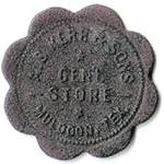 Muldoon Texas A.B. Kerr and Son Store token back