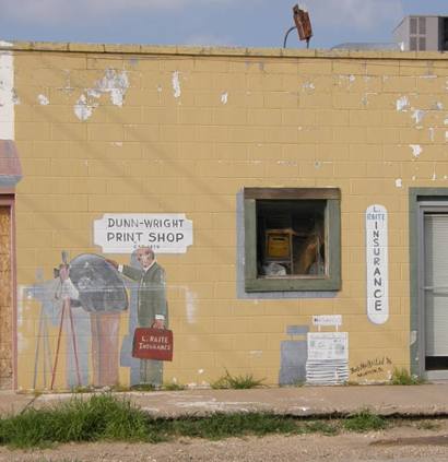 Muleshoe Tx - Print Shop Mural