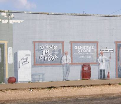 Muleshoe Tx - Drug Store and General Store Mural