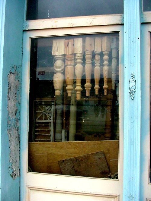 Navasota TX - Wood store window display