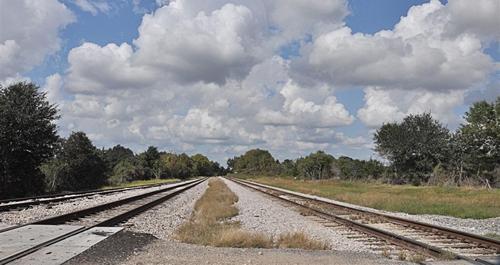 New Ulm TX railroad tracks 