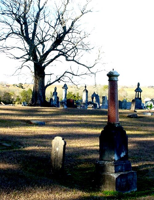 TX - New Ulm Cemetery tombstones