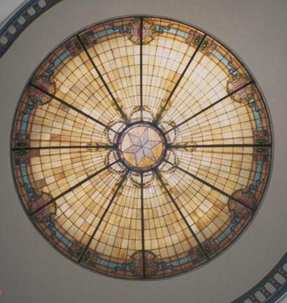 Anderson County Courthouse glass dome, Palestine, Texas