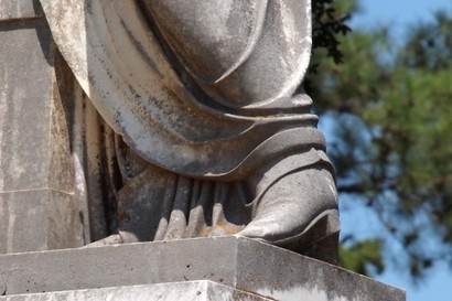 Paris TX Greenwood Cemetery - Cowboy Boot close up