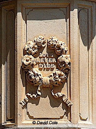 Paris TX Greenwood Cemetery - Tombstone "Love Never Dies"