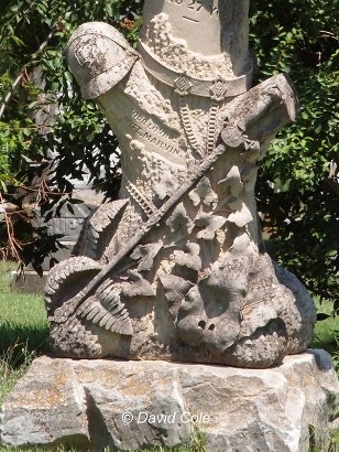 Paris TX Greenwood Cemetery - Tombstone with sword