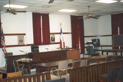Quanah Tx Hardeman County Courthouse district courtroom