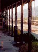 view from Sanderson Texas train station