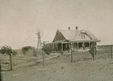 Brennarnd home with windmill, Seminole Texas. 1909