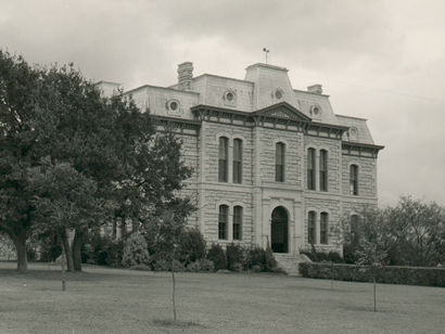 Sutton County courthouse, Sonora, Texas old photo