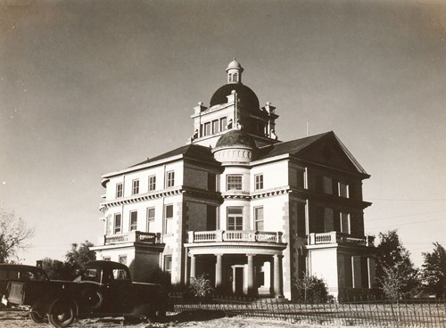 1908 Martin County Courthouse, Stanton, Texas 1939 vintage photo