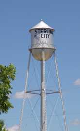 Sterling City , Texas water tower