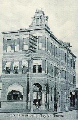 Taylor National Bank Building, Taylor, Texas old photo