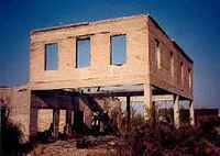 Girvin Texas gas station ruins