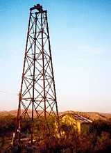 oil well tower Longfellow Texas