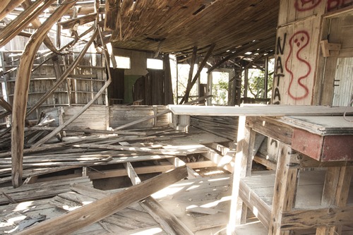 Pumpville TX abandoned building