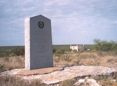 Stile, TX - First Reagan County  Centennial Marker and courthouse