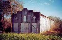 old building in old town Sutherland Springs, Texas