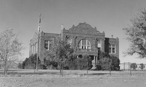 Culberson County Courthouse, Van Horn, Texas old photo