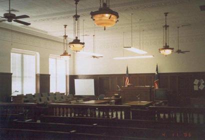 1928 Wilbarger County Courthouse district courtroom, Vernon , Texas