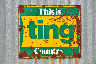 Walhalla TX Ting Sign