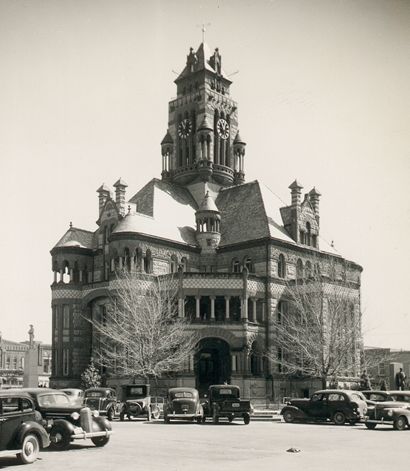 Ellis County courthouse vintage photo