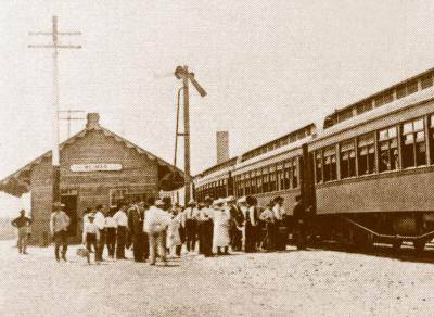 Weimar, Texas depot and train