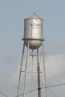 Weimar, Texas water tower