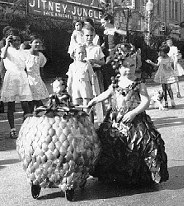 vintage phto of children in parade