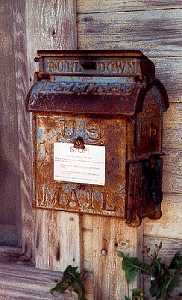 antique mail box