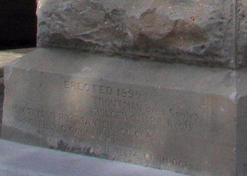Clarendon TX - Donley County Courthouse cornerstone