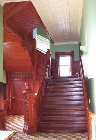 Clarendon TX - Restored Donley County Courthouse staircase