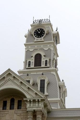 Hill County Courthouse tower , Hillsboro Texas