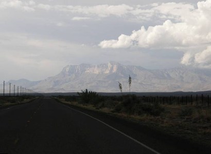 Guadalupe Peak from the south on SH 54