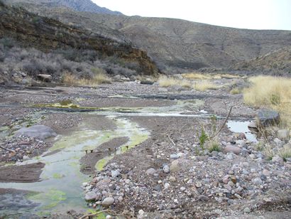 Pinto Canyon Road , mountain, stream, West Texas