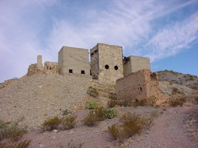 TX - Mariscal Mine condensers and Scotts furnace, Big Bend National Park