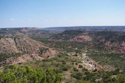 Palo Duro Canyon view from top - Texas State Park